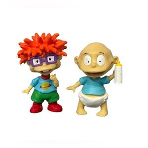 Nickelodeon’s Rugrats 90’s Tommy Pickles & Chuckie 2” PVC Toy Figures